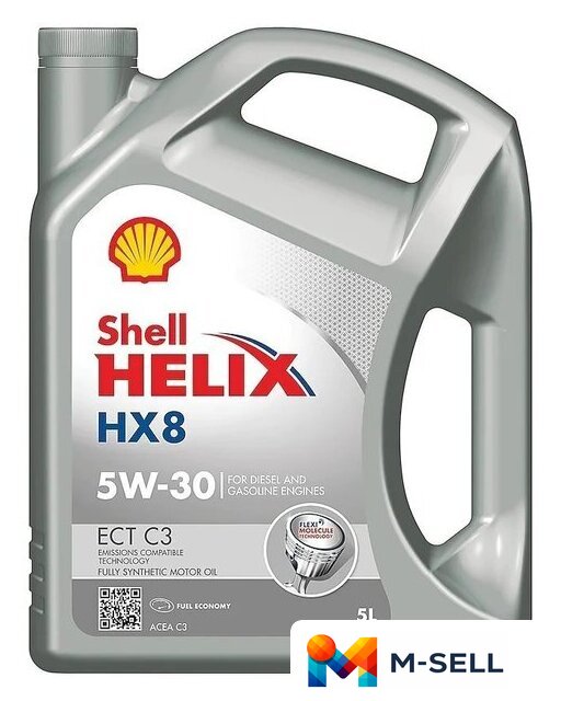 Моторное масло Shell Helix HX8 ECT C3 5W-30 5л - Изображение №1 — Мульти e-магазин M-SELL