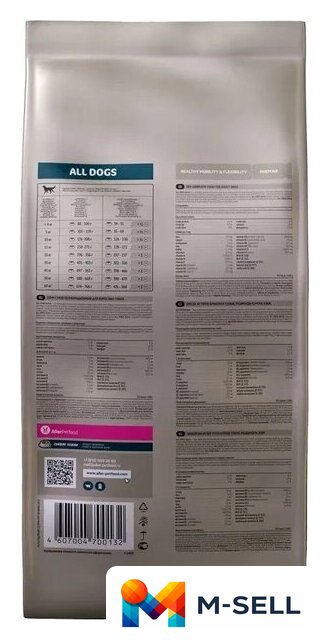 Сухой корм для собак All Dogs для активных собак 13 кг - Изображение №3 — Мульти e-магазин M-SELL