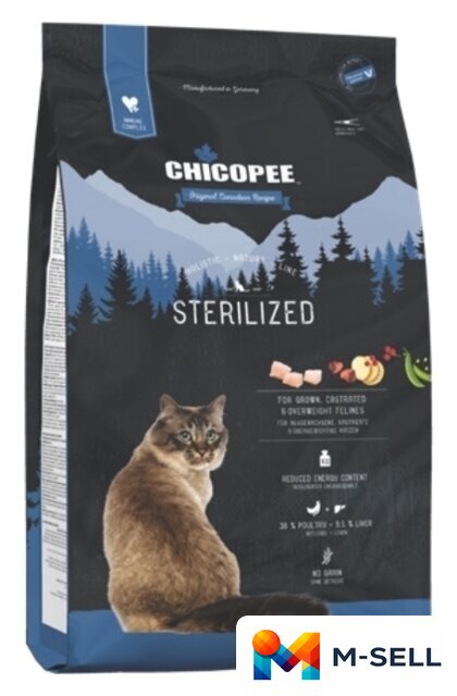 Сухой корм для кошек Chicopee HNL Sterilized 8 кг - Изображение №1 — Мульти e-магазин M-SELL