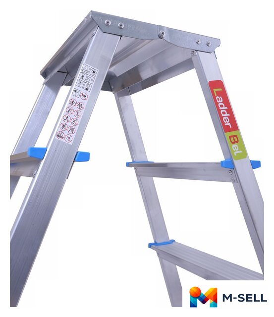 Лестница-стремянка LadderBel STR2-AL-4EP (2x4 ступени) - Изображение №3 — Мульти e-магазин M-SELL