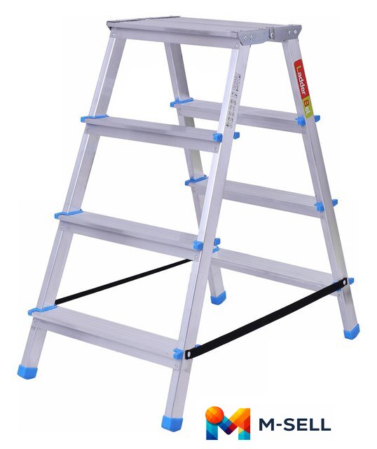 Лестница-стремянка LadderBel STR2-AL-4EP (2x4 ступени) - Изображение №1 — Мульти e-магазин M-SELL