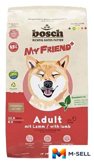 Сухой корм для собак Bosch My Friend+ Adult With Lamb (12 кг) - Изображение №1 — Мульти e-магазин M-SELL