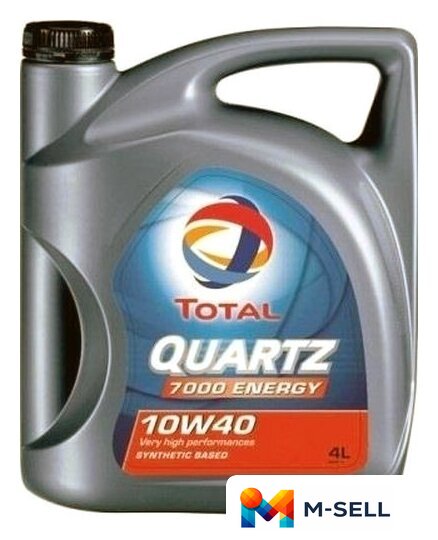 Моторное масло Total Quartz 7000 Energy 10W-40 4л - Изображение №1 — Мульти e-магазин M-SELL