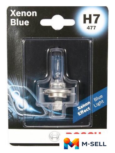Галогенная лампа Bosch H7 Xenon Blue 1шт 1987301013 - Изображение №1 — Мульти e-магазин M-SELL