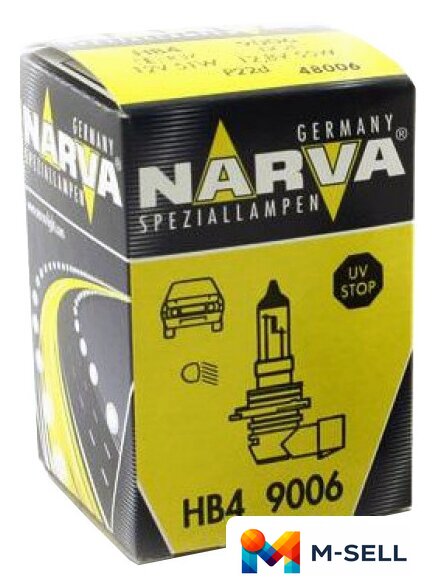 Галогенная лампа Narva HB4 1шт [48006] - Изображение №1 — Мульти e-магазин M-SELL