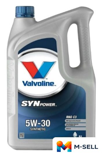 Моторное масло Valvoline SynPower RNO C3 5W-30 5л - Изображение №1 — Мульти e-магазин M-SELL