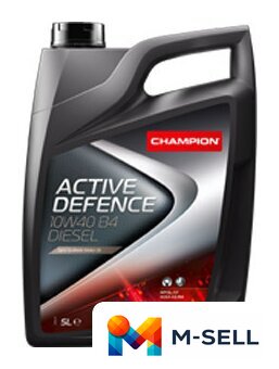 Моторное масло Champion Active Defence B4 10W-40 Diesel 5л - Изображение №1 — Мульти e-магазин M-SELL