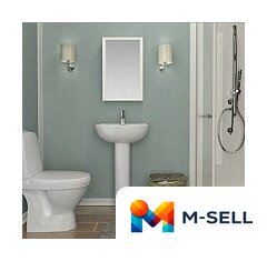  Berossi Шкаф с зеркалом Hilton АС 25801000 (снежно-белый) - Изображение №2 — Мульти e-магазин M-SELL