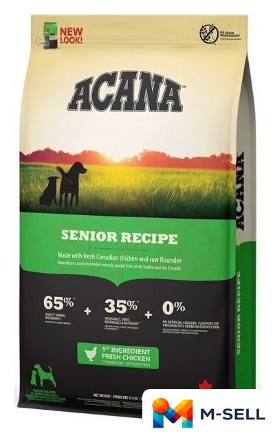 Сухой корм для собак Acana Senior Dog 11.4 кг - Изображение №1 — Мульти e-магазин M-SELL