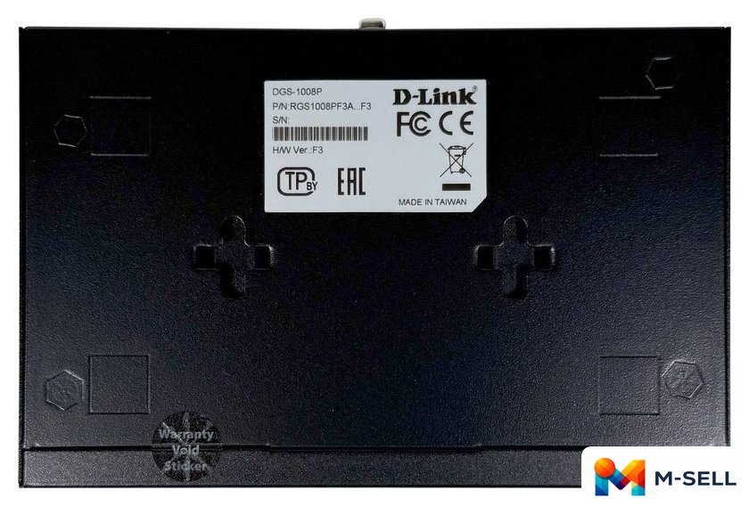 Неуправляемый коммутатор D-Link DGS-1008P/F3A - Изображение №4 — Мульти e-магазин M-SELL