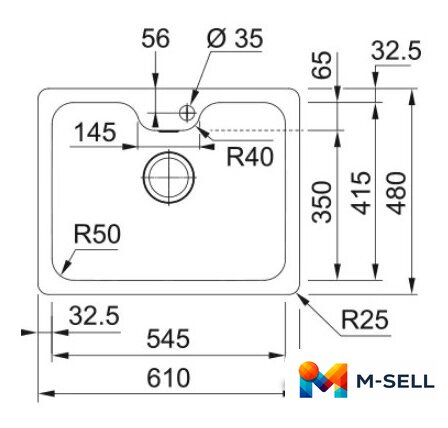 Кухонная мойка Franke Bell BCX 110-55 TL 122.0689.806 - Изображение №2 — Мульти e-магазин M-SELL
