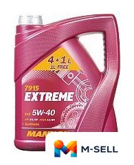 Моторное масло Mannol EXTREME 5W-40 SN/CF 5л - Изображение №1 — Мульти e-магазин M-SELL