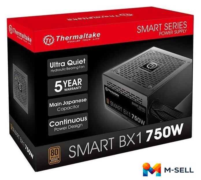 Блок питания Thermaltake Smart BX1 750W PS-SPD-0750NNSABE-1 - Изображение №6 — Мульти e-магазин M-SELL