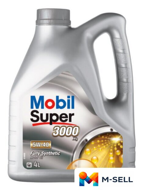 Моторное масло Mobil Super 3000 X1 5W-40 4л - Изображение №1 — Мульти e-магазин M-SELL