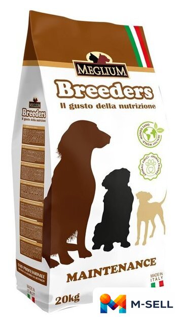 Сухой корм для собак Meglium Dog Adult All Sizes (для взрослых собак любых размеров) 20 кг - Изображение №1 — Мульти e-магазин M-SELL