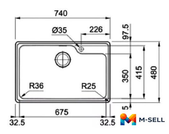 Кухонная мойка Franke Bell BCX 610-74 TL 101.0689.946 - Изображение №2 — Мульти e-магазин M-SELL