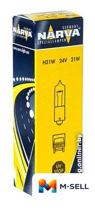 Лампа накаливания Narva H21W 24V 68196 - Изображение №1 — Мульти e-магазин M-SELL