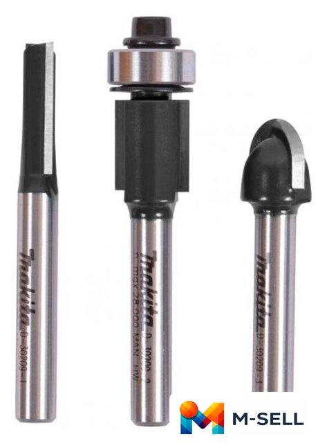 Набор фрез Makita D-70459 (3 шт) - Изображение №1 — Мульти e-магазин M-SELL