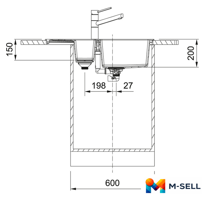 Кухонная мойка Franke Sirius 2.0 S2D 651-78 Tectonite 143.0628.385 (белый) - Изображение №3 — Мульти e-магазин M-SELL