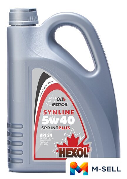 Моторное масло Hexol Synline Sprintplus 5W-40 5л - Изображение №1 — Мульти e-магазин M-SELL