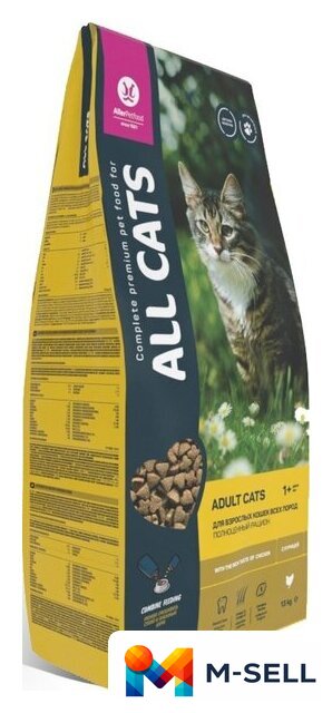 Сухой корм для кошек All Cats с курицей 13 кг - Изображение №3 — Мульти e-магазин M-SELL