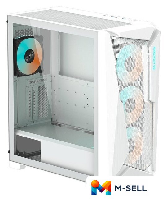 Корпус Gigabyte C301 Glass (белый) - Изображение №2 — Мульти e-магазин M-SELL