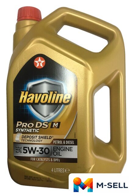 Моторное масло Texaco Havoline ProDS M 5W-30 4л - Изображение №1 — Мульти e-магазин M-SELL