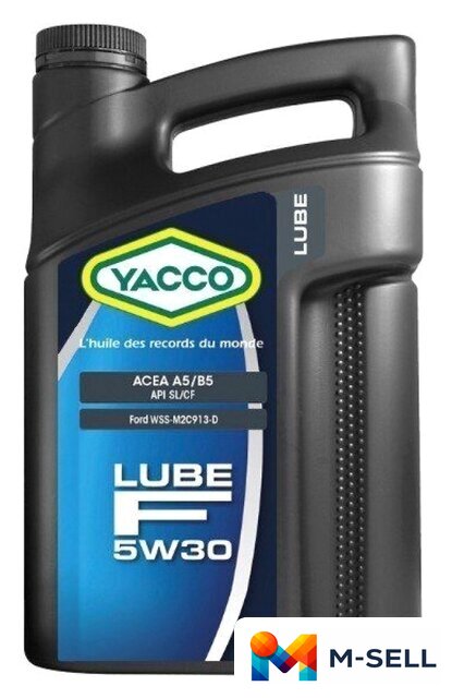 Моторное масло Yacco LUBE F 5W-30 5л - Изображение №1 — Мульти e-магазин M-SELL