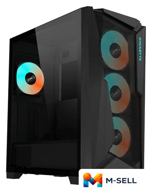 Корпус Gigabyte C301 Glass (черный) - Изображение №1 — Мульти e-магазин M-SELL