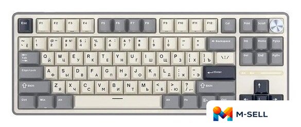 Клавиатура Royal Kludge R87 Pro Half Grey (RK Brown) - Изображение №2 — Мульти e-магазин M-SELL