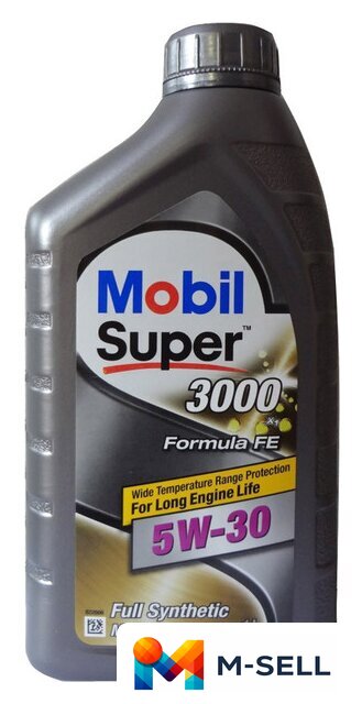 Моторное масло Mobil Super 3000 X1 Formula FE 5W-30 1л - Изображение №1 — Мульти e-магазин M-SELL
