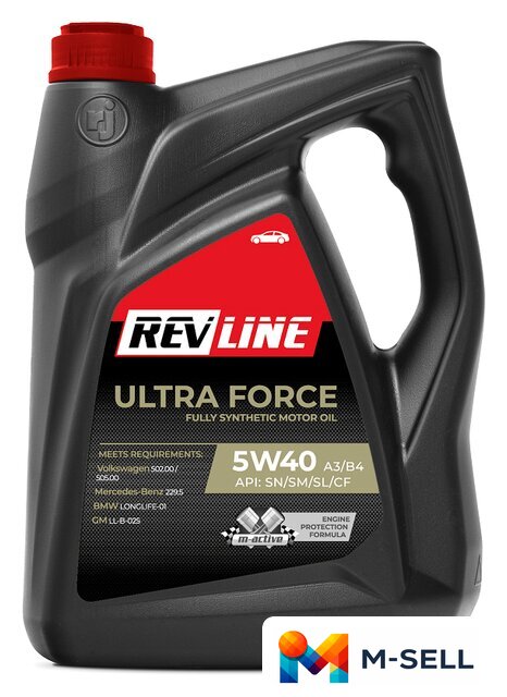 Моторное масло Revline Ultra Force Synthetic 5W-40 5л - Изображение №1 — Мульти e-магазин M-SELL