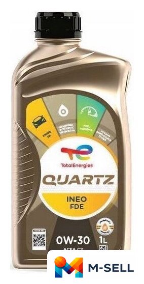 Моторное масло Total Quartz Ineo FDE 0W-30 1л - Изображение №1 — Мульти e-магазин M-SELL