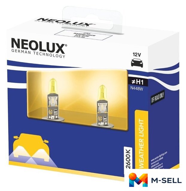 Галогенная лампа Neolux H1 Weather Light 2шт - Изображение №1 — Мульти e-магазин M-SELL