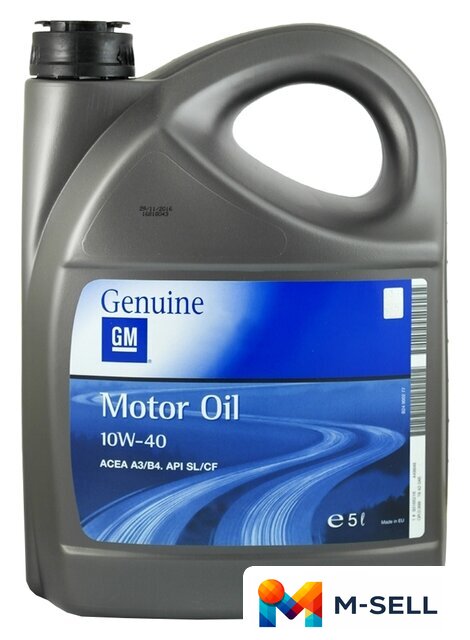 Моторное масло GM OPEL 10W-40 5л - Изображение №1 — Мульти e-магазин M-SELL