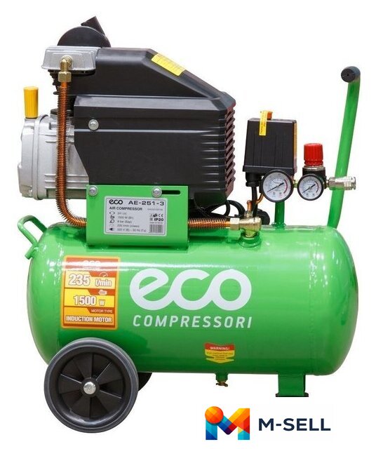 Компрессор ECO AE-251-3 - Изображение №3 — Мульти e-магазин M-SELL