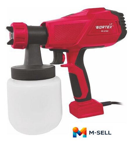 Краскораспылитель Wortex LX PS 0740 0333221 - Изображение №1 — Мульти e-магазин M-SELL