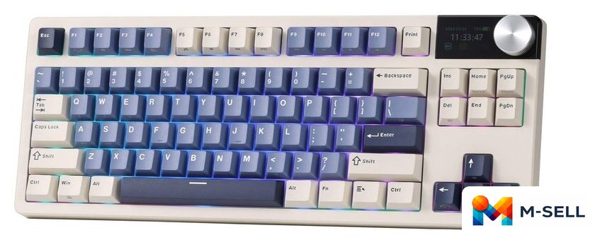 Клавиатура Royal Kludge S85 Horizon Blue (RK Beige) - Изображение №2 — Мульти e-магазин M-SELL