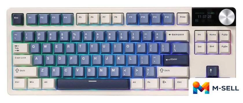Клавиатура Royal Kludge S85 Horizon Blue (RK Beige) - Изображение №1 — Мульти e-магазин M-SELL