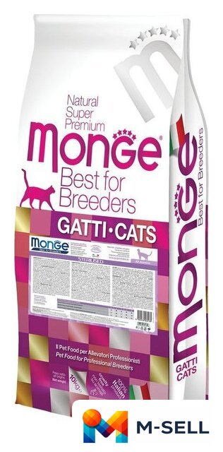 Сухой корм для кошек Monge PFB Cat Daily Line Sterilised с курицей (10кг) - Изображение №1 — Мульти e-магазин M-SELL