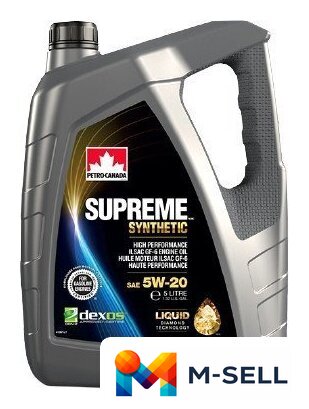 Моторное масло Petro-Canada Supreme Synthetic 5w-20 5л - Изображение №1 — Мульти e-магазин M-SELL