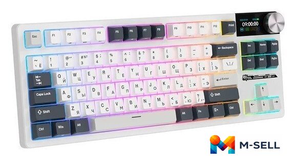 Клавиатура Royal Kludge S85 White Night (RK Cloud) - Изображение №3 — Мульти e-магазин M-SELL