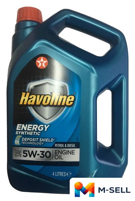 Моторное масло Texaco Havoline Energy 5W-30 4л - Изображение №1 — Мульти e-магазин M-SELL