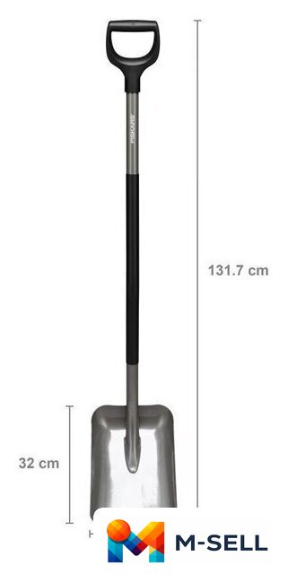Лопата совковая Fiskars 1066712 - Изображение №4 — Мульти e-магазин M-SELL