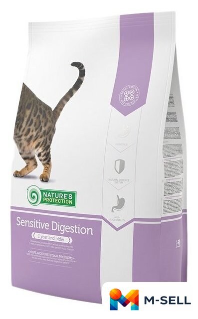 Сухой корм для кошек Nature's Protection Sensitive Digestion 7 кг - Изображение №1 — Мульти e-магазин M-SELL