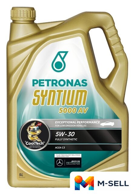Моторное масло Petronas Syntium 3000 AV 5W-40 5л - Изображение №1 — Мульти e-магазин M-SELL