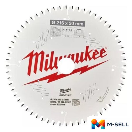 Пильный диск Milwaukee 4932471317 - Изображение №1 — Мульти e-магазин M-SELL