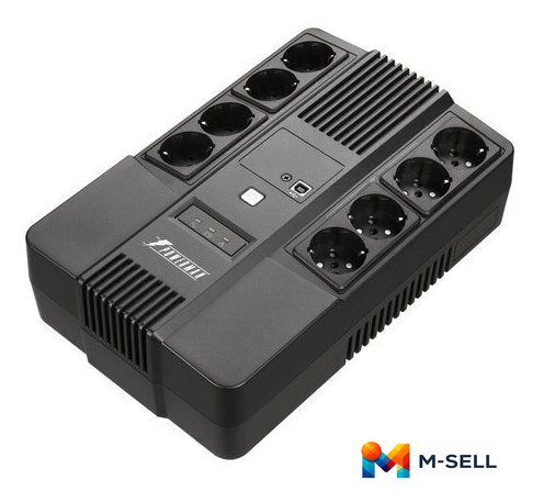 Источник бесперебойного питания Powerman Brick 650 Plus - Изображение №1 — Мульти e-магазин M-SELL