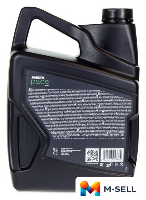 Моторное масло Avista pace EVO FE 5W-30 5л - Изображение №3 — Мульти e-магазин M-SELL