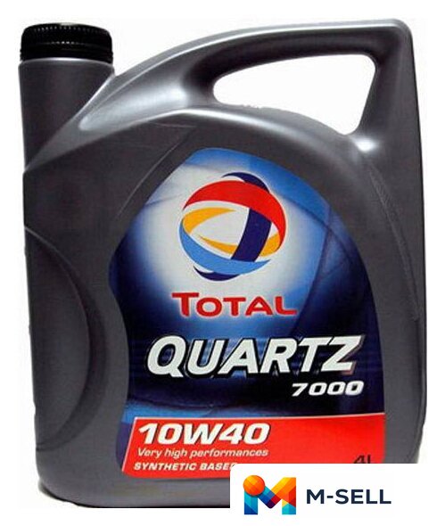 Моторное масло Total Quartz 7000 10W-40 4Л - Изображение №1 — Мульти e-магазин M-SELL
